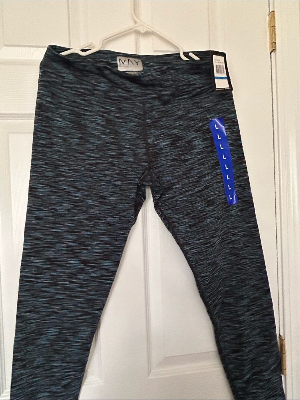 Girls' Blue-Black Space Dye Leggings